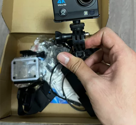 运动相机4K高清摩托车行车记录仪头盔骑行防...