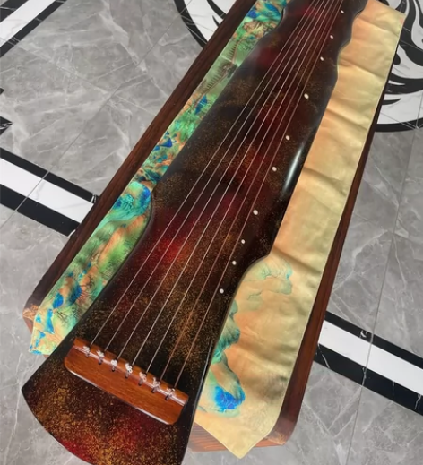 【特价转让】精品洒金伏羲式古琴 专业演奏百...