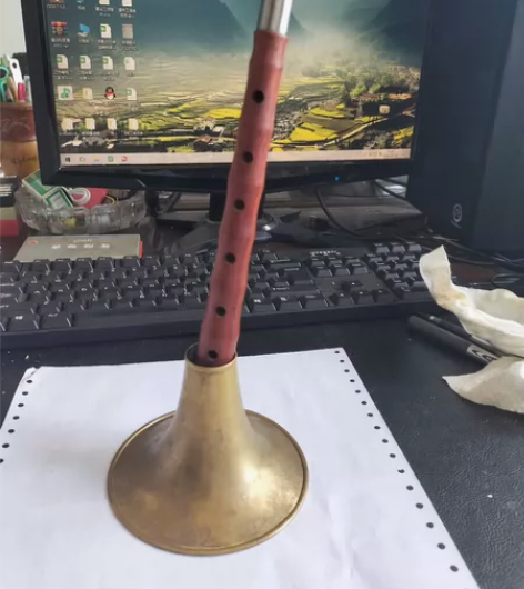 唢呐  D调！红木杆！品相见图！包邮非偏远...