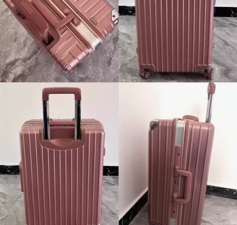 【低价出】22寸玫瑰金铝框密码锁学生旅行行...