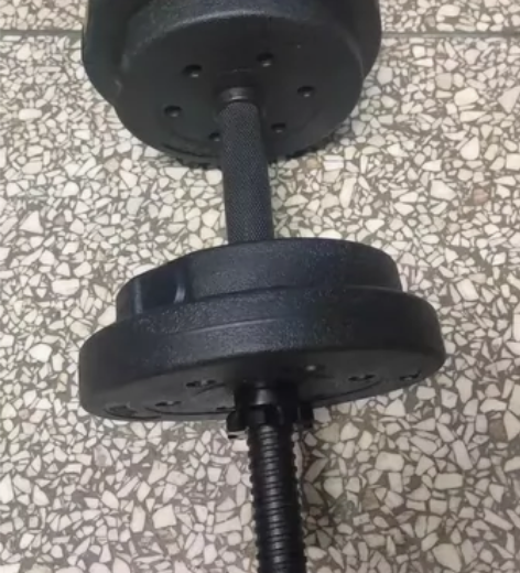 朗威 包胶环保哑铃男士足重杠铃家用健身器材...