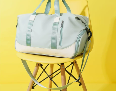 旅行包包女短途学生住校行李包大容量帆布瑜伽...