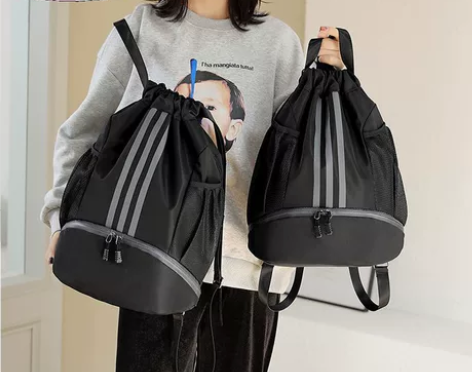 收纳包束口袋抽绳篮球包大容量双肩收纳男女运...