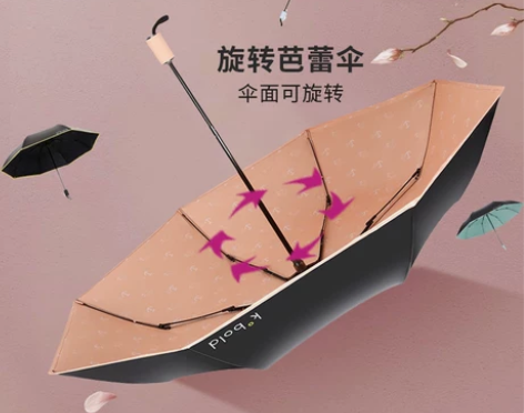 德国kobold酷波旋转芭蕾伞防晒防紫外线...