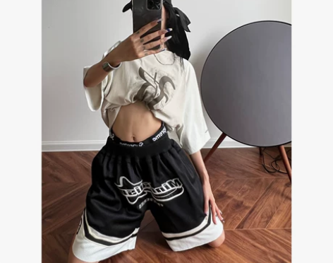 Acestudios 美式网格 篮球五分裤...