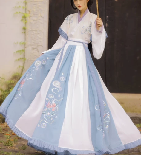 急出回血咸鱼最低价玉术正品汉服女妙菡原创晋...