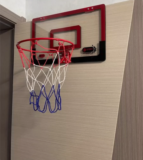 闲置九成新 挂式篮球框儿童室内壁挂墙式小投...