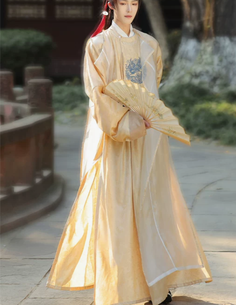 汉伴旗舰店汉服男款唐制圆领袍古装秋冬款夏男...
