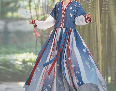 御篇原创汉服女【四季】唐制褙子半袖圆领衫齐...