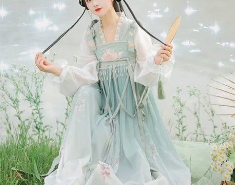 原创汉服女齐胸裙改良款汉元素仙气古装202...