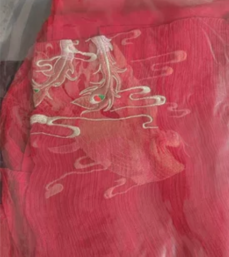 【五五年原创汉服】凤归云大袖，做工一般，可...