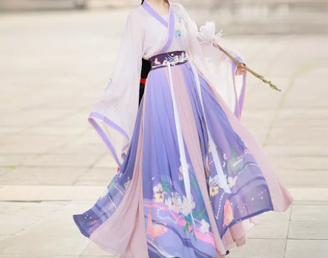 汉服女中国风夏晋制交领齐腰襦裙超仙古风女装...