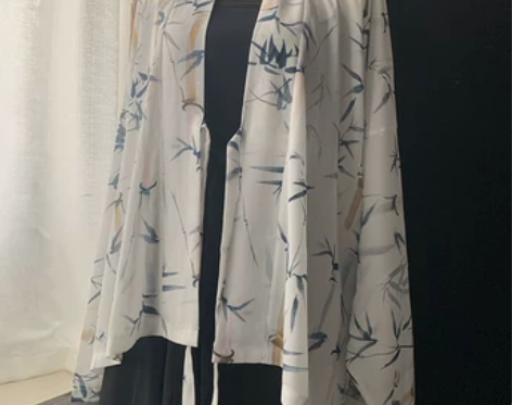 [印花飞机袖]鸟鸣涧福利多色宋制汉服短衫日...