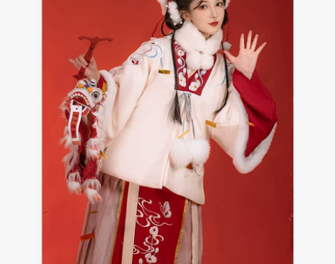 ?耀春汉服女冬季正品原创秋中国风古装比甲过...