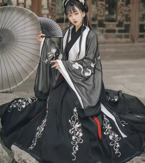 云芳晴月殊仙原创汉服女中国风齐腰襦裙魏晋风...