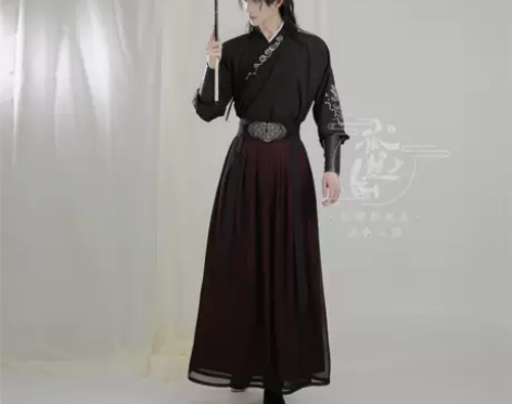 孤鲤原创汉服男女春夏侠客帅气酷非古装日常国...