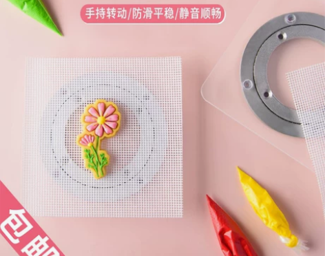 糖霜饼干转盘 翻糖转台纸杯蛋糕裱花描边上色...