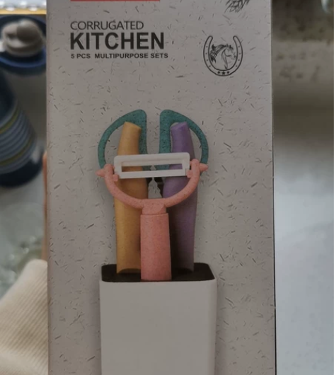 everrich水果刀2+剪刀1+削皮刀1...