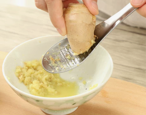 OLIO手动蒜泥研磨器辅食刮匙不锈钢加厚蒜...