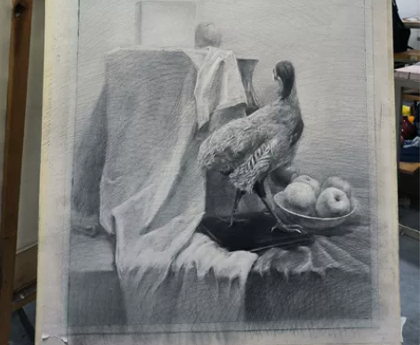可以给另一半送一幅画像,也可以挂张画在家里...