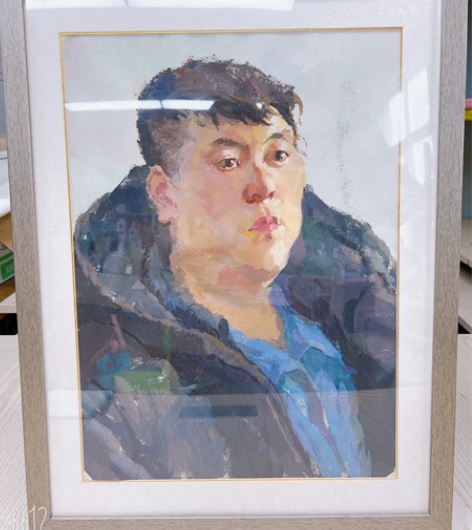 装裱好的油画像，素描画像，挂在家里增加艺术...