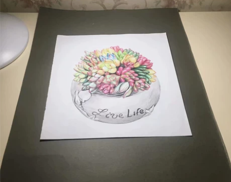 彩铅手绘画！喜欢可以直接拍哦！两张包邮！ ...