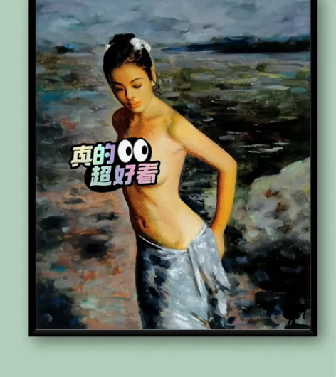 人物油画肖像装饰画包邮 尺寸50*60cm
