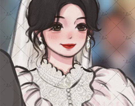 【限时超低价】May风甜橙风婚纱照定制Q版...