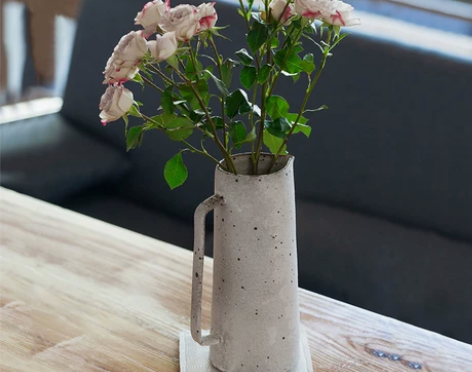 器昔北欧简约ins手工粗陶复古大手柄白色水...