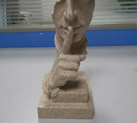 【全新桌面摆件】简约现代创意沉默是金工艺品...