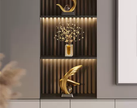 水晶树客厅酒柜电视柜装饰品摆件茶几床头柜