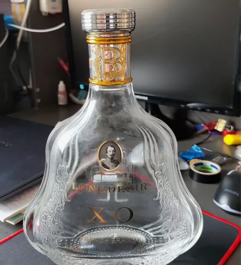 裝饰摆件 XO玻璃酒瓶，酒柜摆件，艺术装饰...