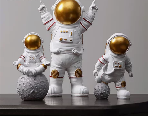 创意宇航员小摆件桌面太空人客厅电视柜儿童房...