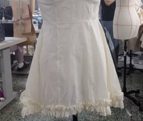 服装立体裁剪工艺大作业，白胚布缝合裙子，1...