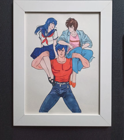 城市猎人 手绘 獠和香和龙神沙也加 CIT...