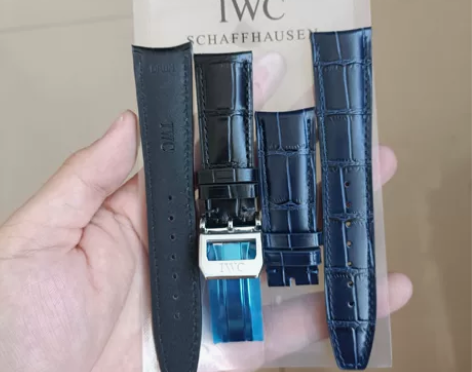 万国葡七原装表带真皮 葡七弧形接口表带 实...