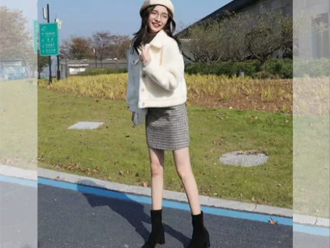 网红毛毛绒仿水貂绒外套女短款2018新款秋...