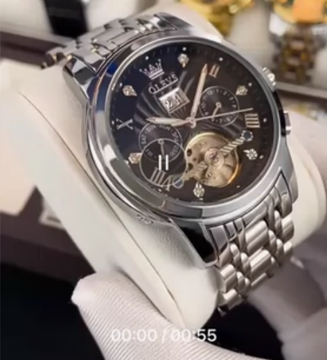 欧利时手表 配钢带 今年刚入的 95新 感...