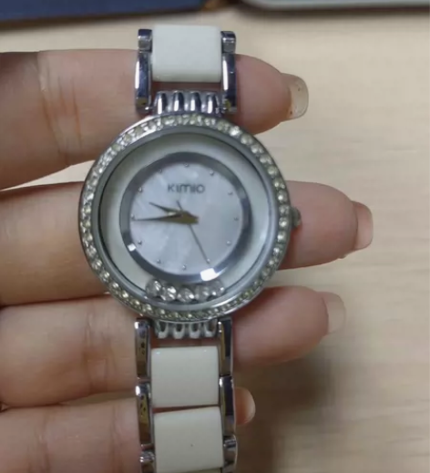 陈数明星同款手表女士时来运转镶钻简约气质防...