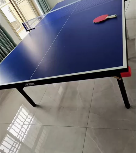 标准乒乓球桌室内家用平常不用面板也折起来 ...