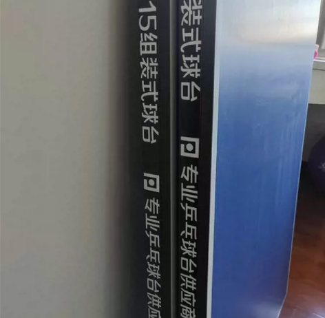 ai15组装式乒乓球台折叠式家用桌,两张桌...