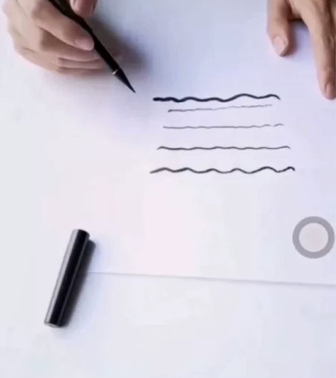 钢笔式毛笔软笔书法笔 方便可加墨可换头吸水...