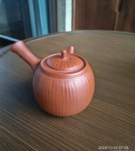 常滑烧 杉江木仙的急须，70年代作品。目测...