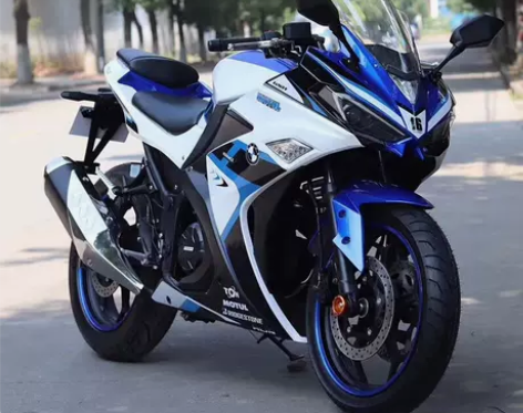 全新V6摩托车跑车双缸水冷400cc国四电...