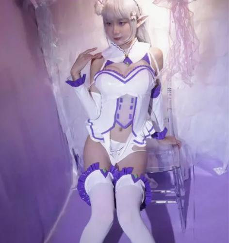 【cos租】艾米莉亚cos同人兔女郎l码 ...