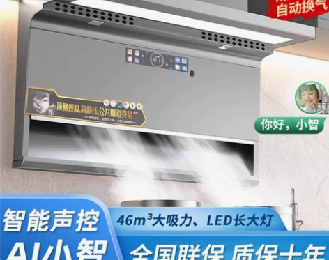 超薄机身 顶侧双吸 自动清洗 AI声控