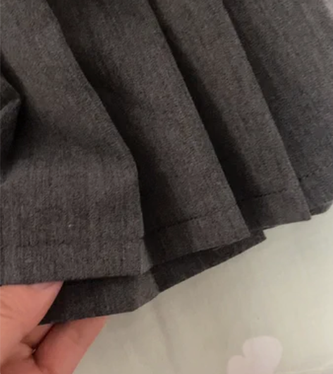 jk制服学生装连衣裙，深灰色连衣裙 领子是...