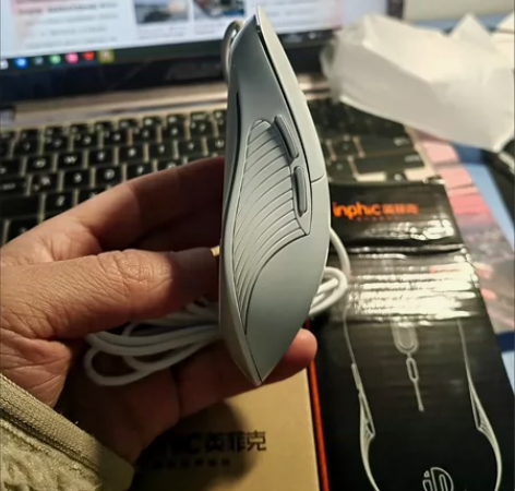 英菲克PB1P有线鼠标静音无声 有黑色  ...