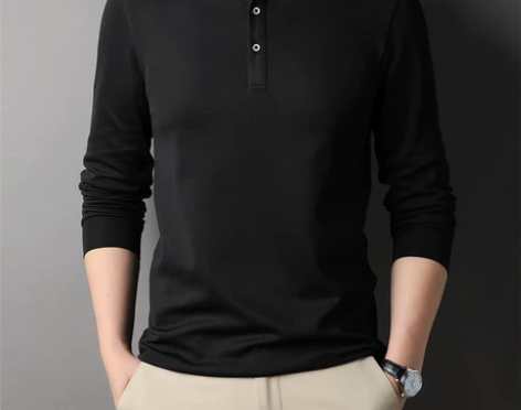 罗蒙长袖T恤男士秋季2023新款宽松休闲商...