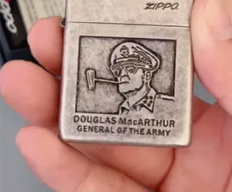 zippo全新煤油打火机古银限量麦克阿瑟将...